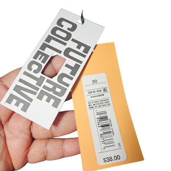 Future Collective Black Cargo Pants With Pockets & Zip Details Size 20 - Picture 2 of 10